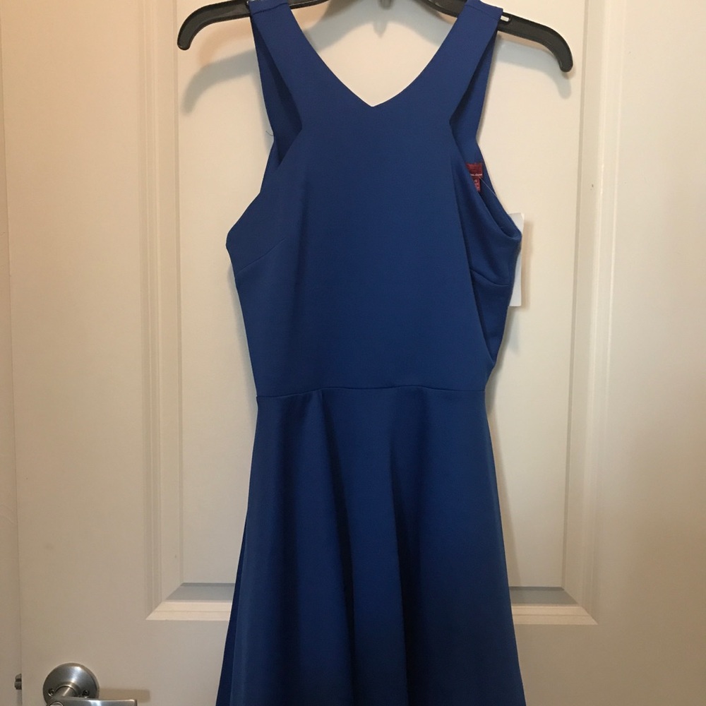 Blue cocktail dress